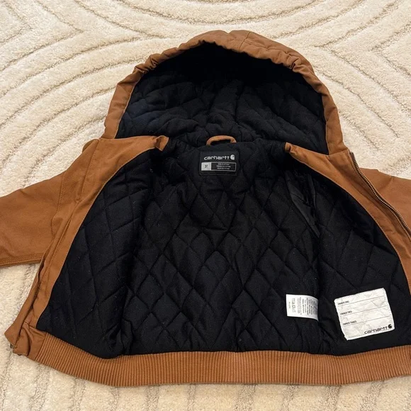 Carhartt Brown Toddler Insulated Hooded Jacket - Picture 6 of 6